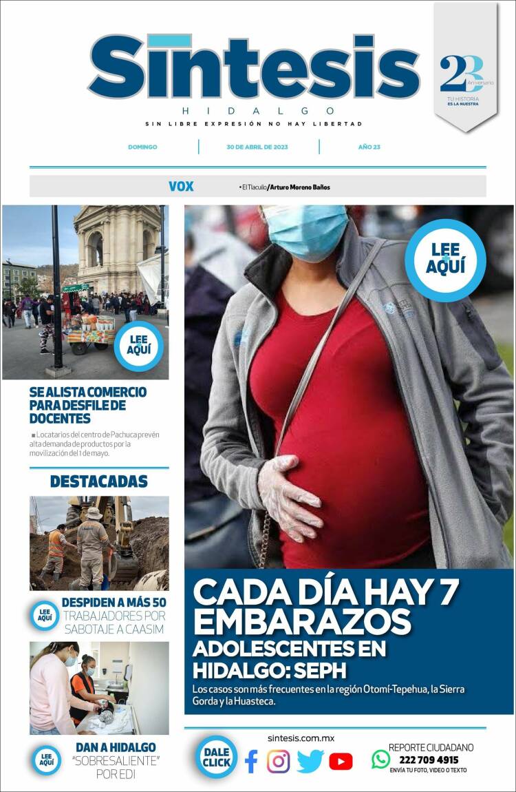 Portada de Sistesis - Hidalgo (M&eacute;xico)