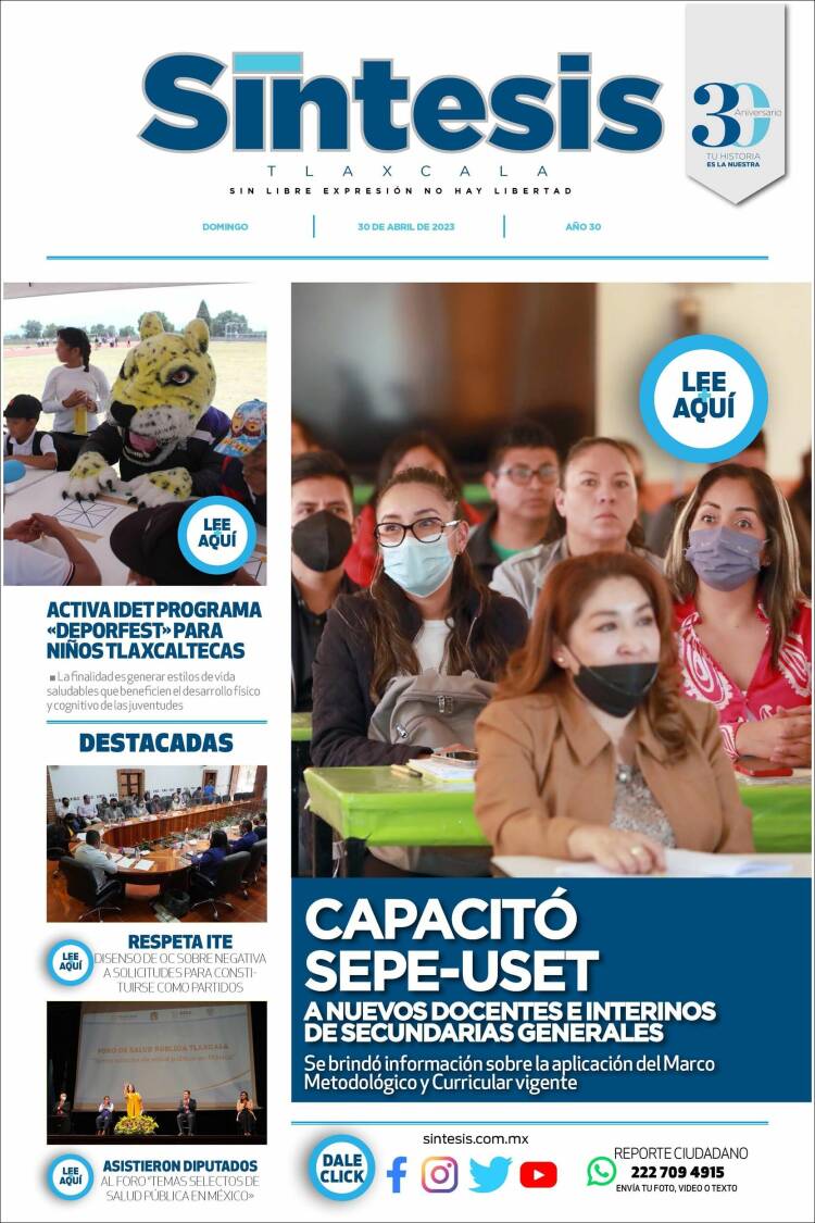 Portada de Síntesis de Tlaxcala (M&eacute;xico)