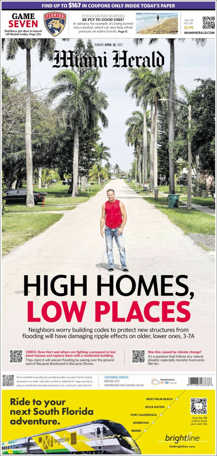 Portada de Miami Herald (USA)