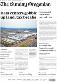 Portada de The Oregonian (USA)