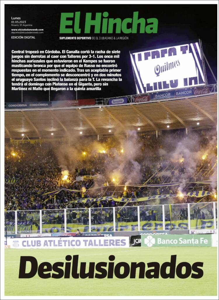 Portada de El Hincha (Argentina)