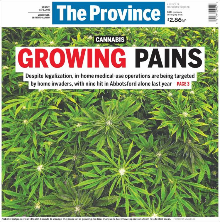 Portada de The Province (Canadá)