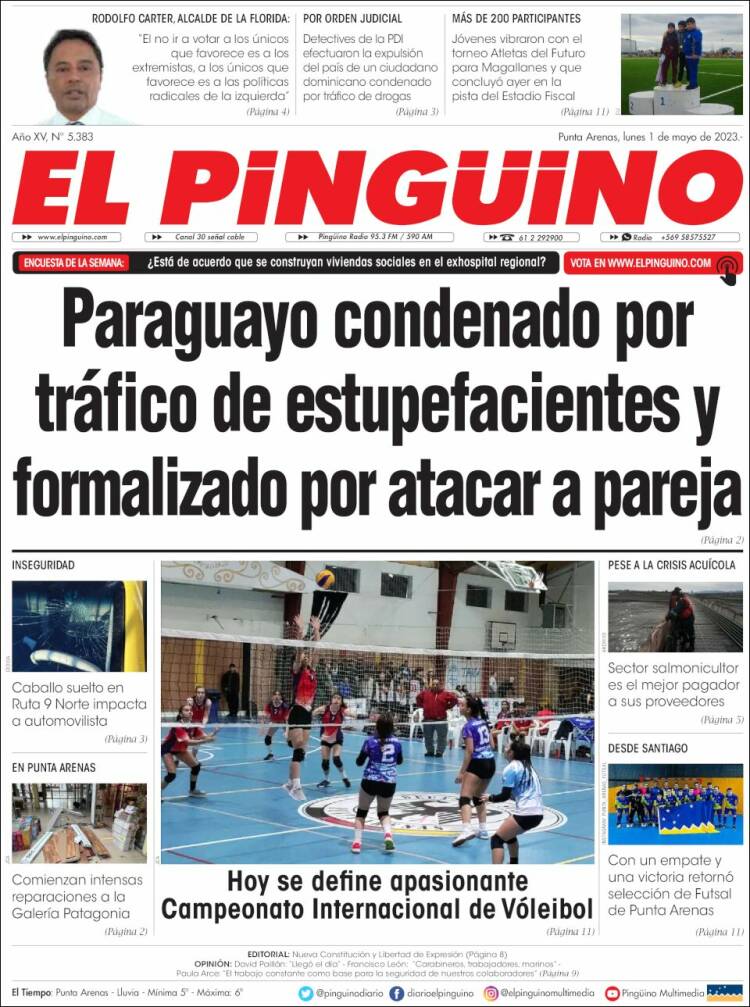Portada de El Pingüino (Chile)