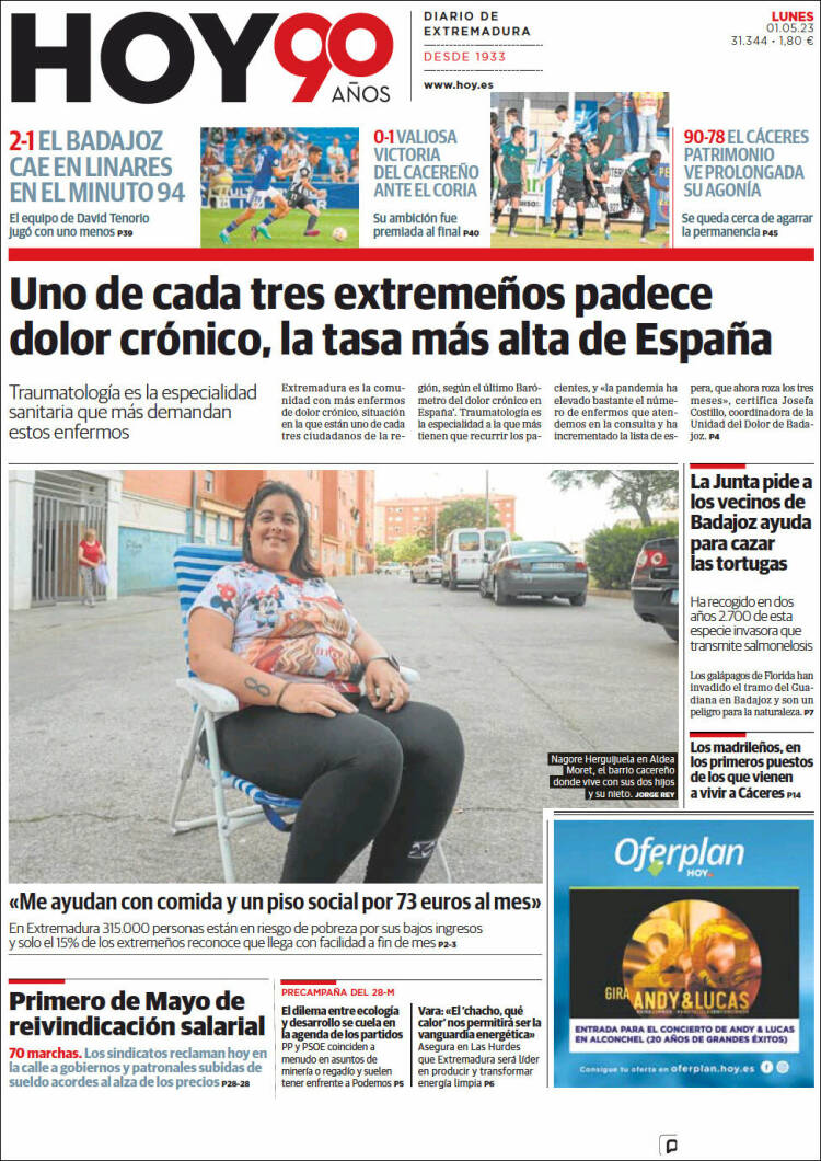 Portada de Hoy - Caceres (España)