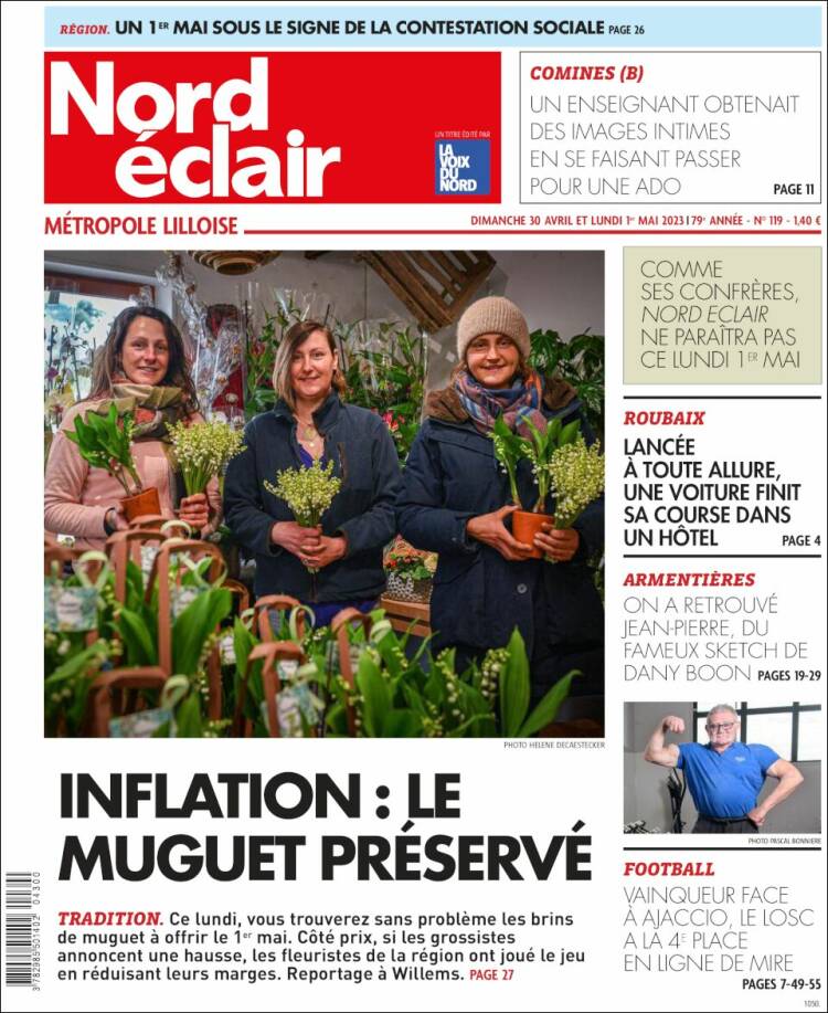 Portada de Nord Éclair (Francia)