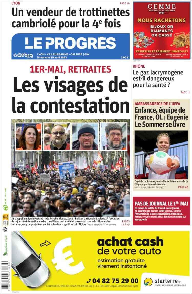 Portada de Progres de Fecamp (Francia)