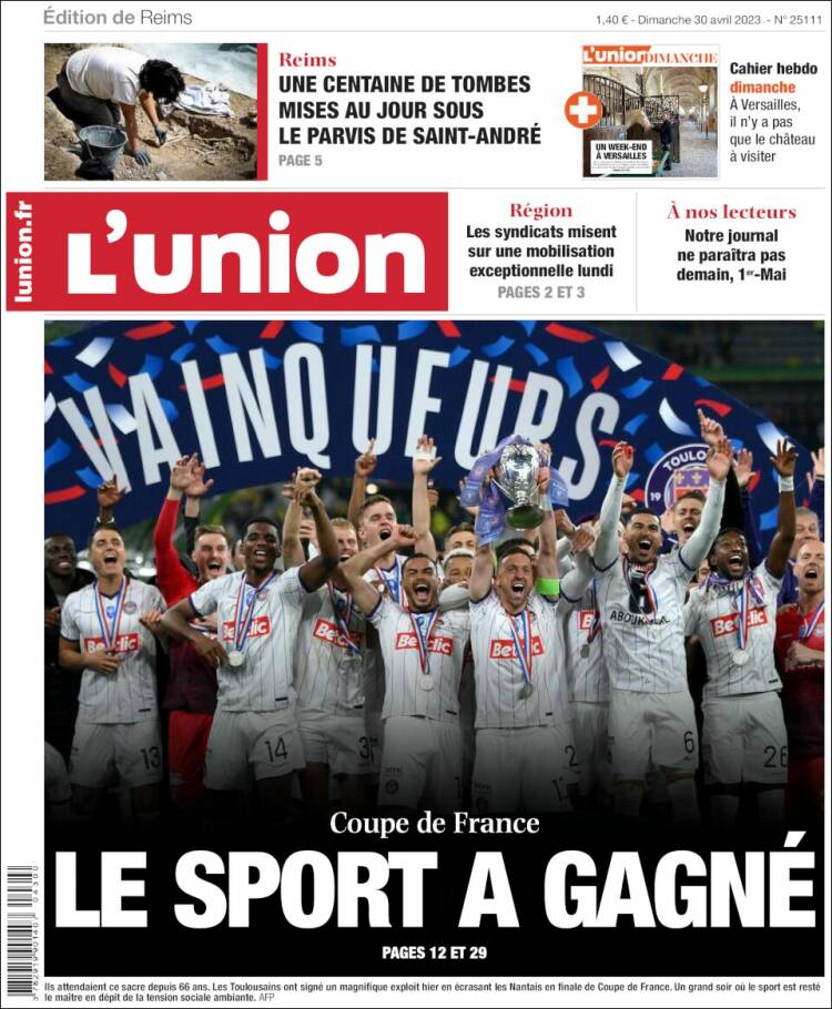 Portada de L'Union (Francia)