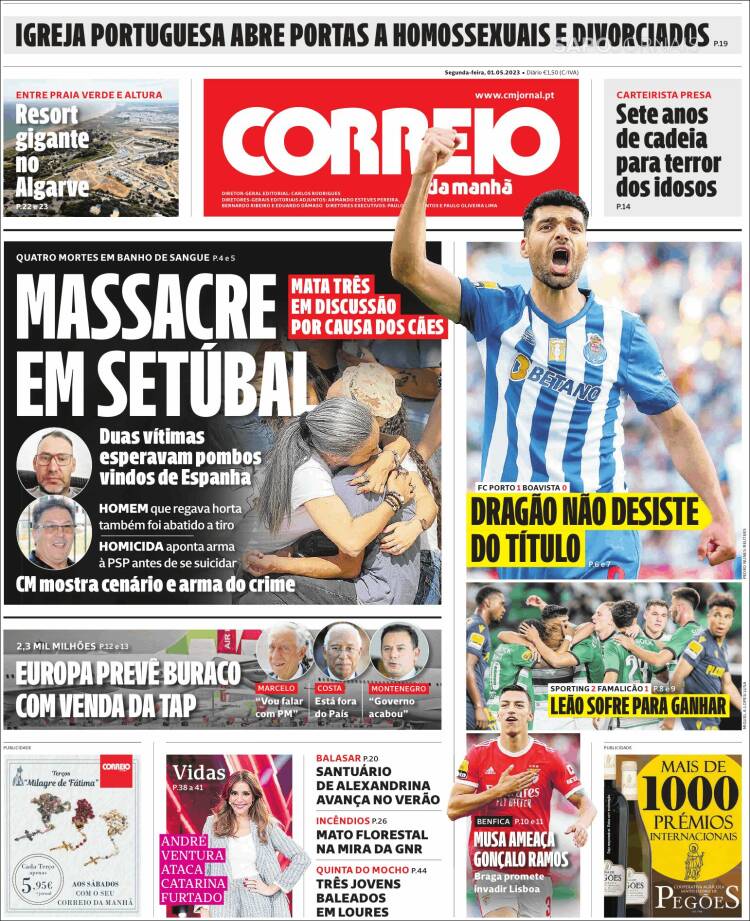 Portada de Correio da Manhã (Portugal)