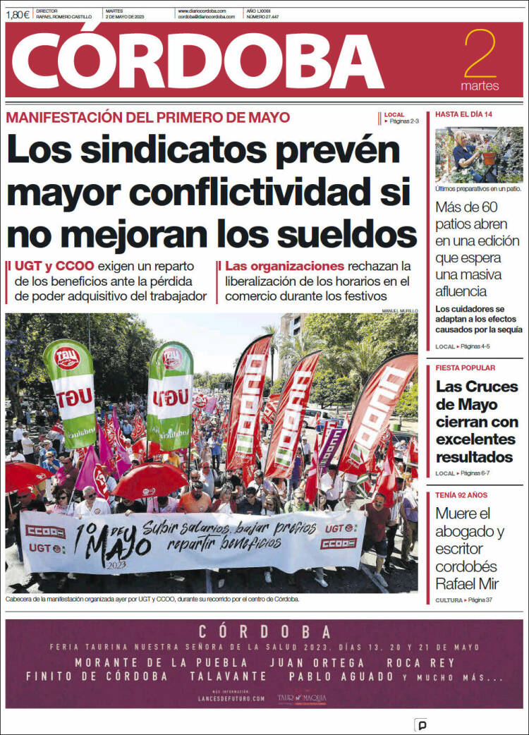 Portada de Diario de Córdoba (Spain)