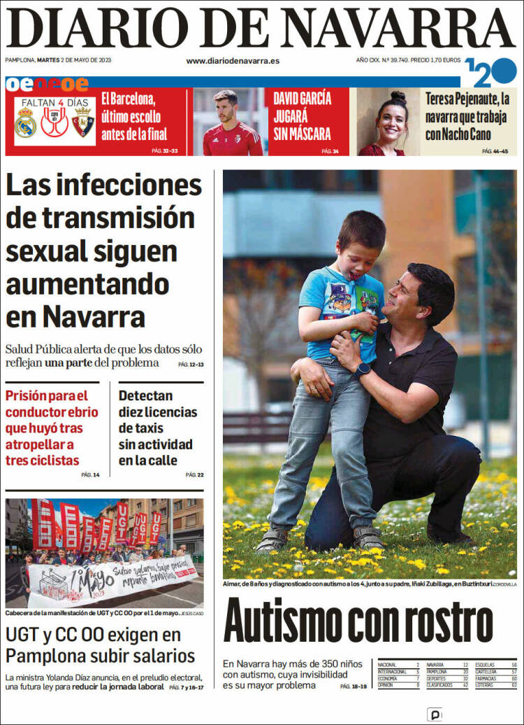 Portada de Diario de Navarra (Spain)