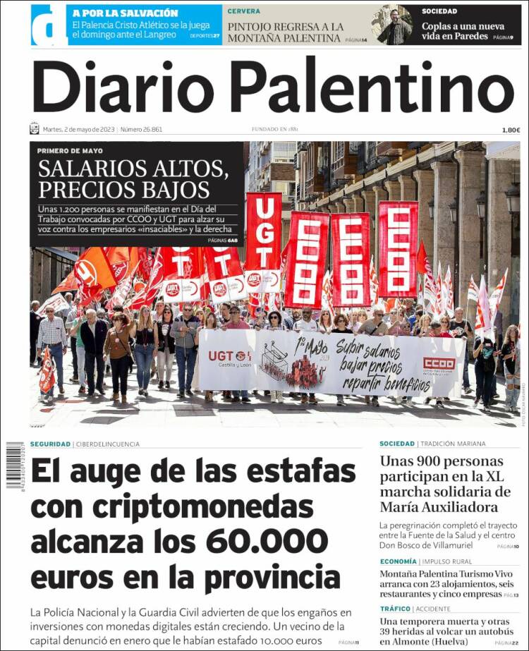 Portada de Diario Palentino (España)