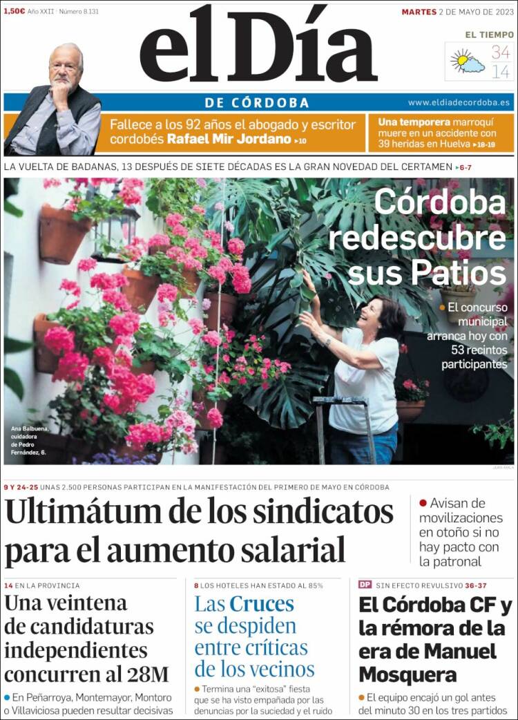 Portada de El Día de Córdoba (Spain)