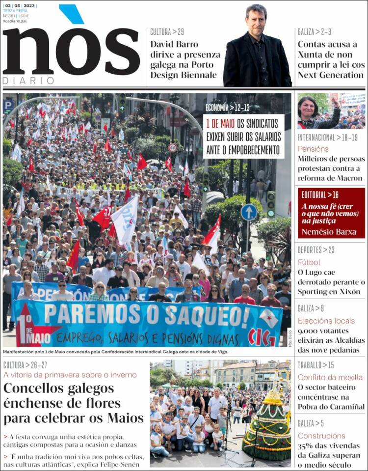 Portada de Nòs Diario (España)