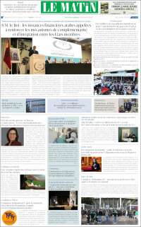 Portada de Le Matin (Maroc)