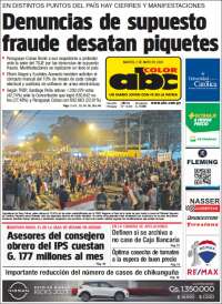 Portada de ABC Color (Paraguay)