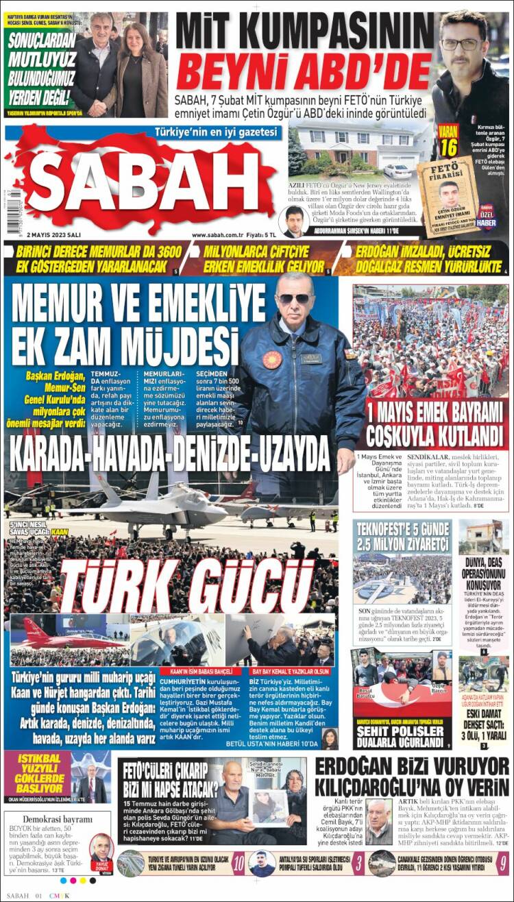 Portada de Sabah (Turqu&iacute;a)