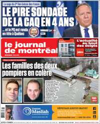 Portada de Le Journal de Montréal (Canadá)