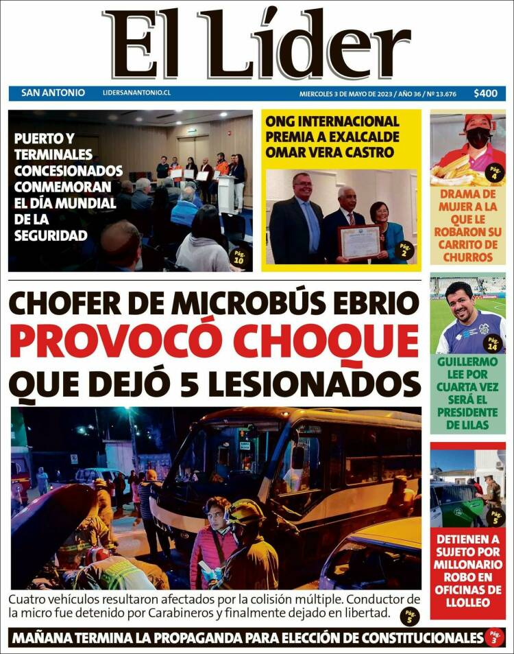 Portada de Lider de San Antonio (Chile)