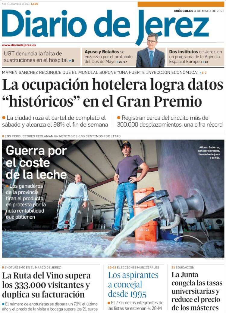 Portada de Diario de Jerez (Espa&ntilde;a)