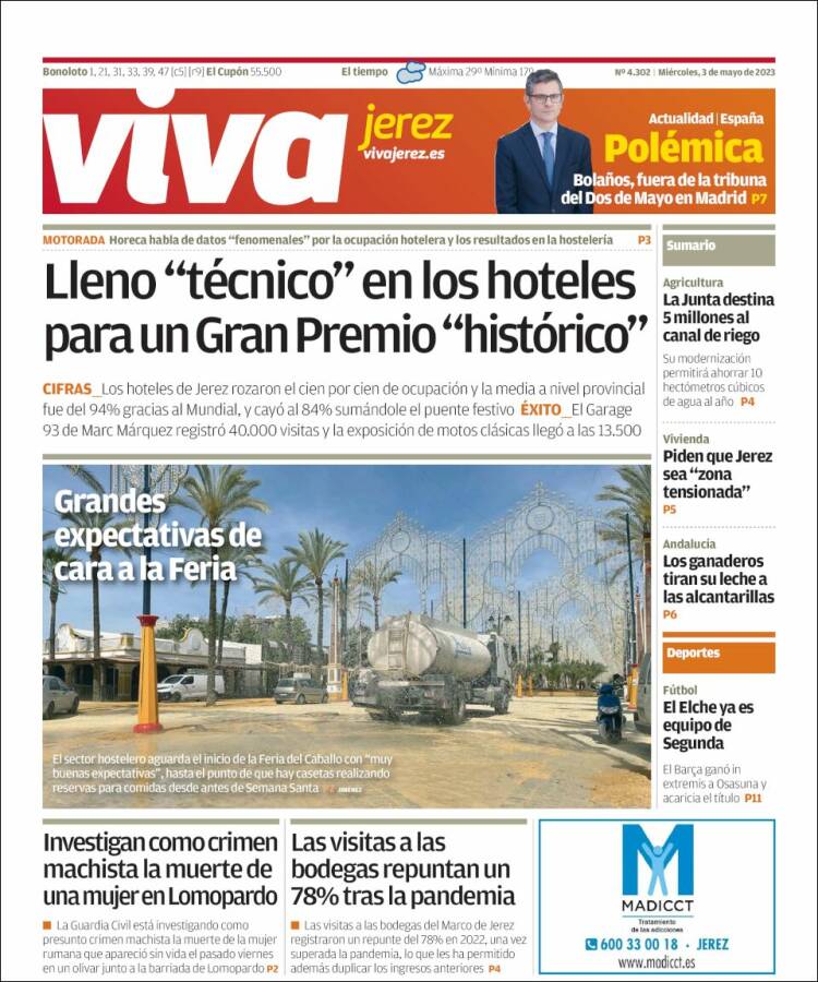 Portada de Información - Jerez (Espa&ntilde;a)