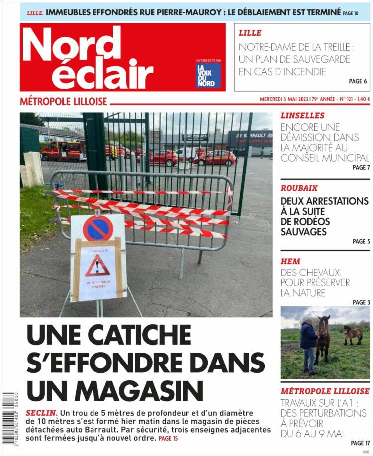 Portada de Nord Éclair (Francia)