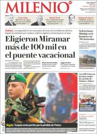 Portada de Milenio - Tamaulipas (México)