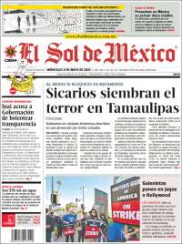 Portada de El Sol de México (México)