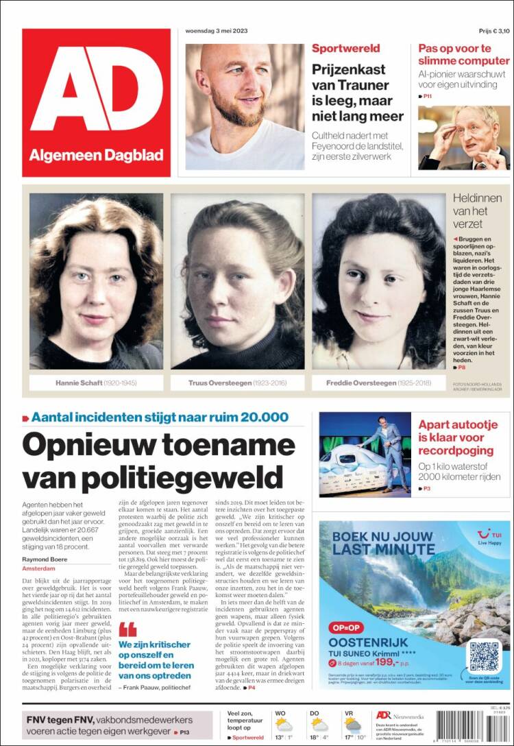 Portada de AD (Pa&iacute;ses Bajos)