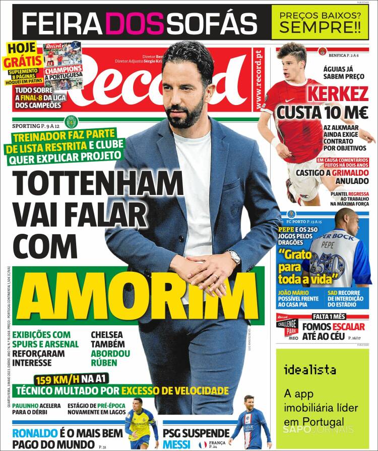 Portada de Record (Portugal)