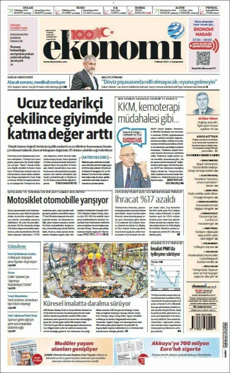 Portada de Dünya (Turqu&iacute;a)