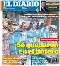 Portada de El Diario NY (USA)