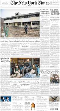 Portada de New York Times (USA)