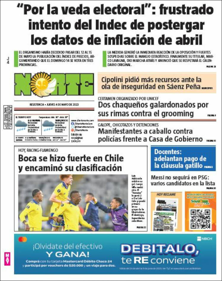 Portada de Diario Norte (Argentina)