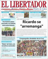 Portada de Diario El Libertador (Argentina)