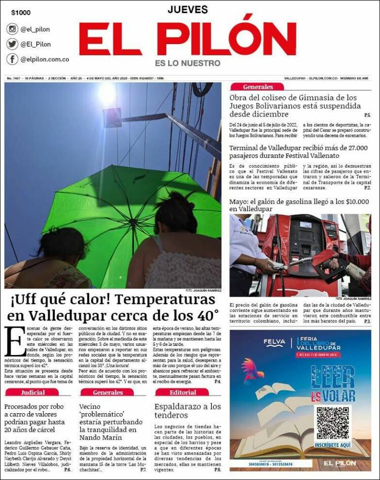 Portada de El Pilón (Colombia)