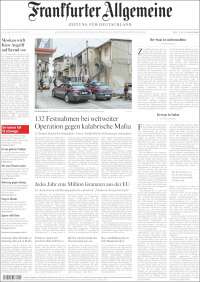 Portada de Frankfurter Allgemeine (Alemania)