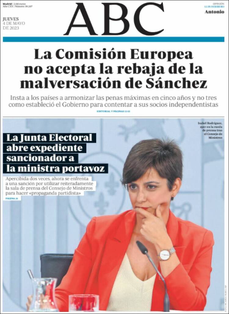 Portada de ABC (España)