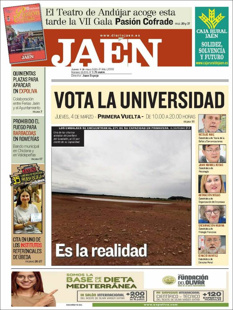 Portada de Diario Jaén (España)