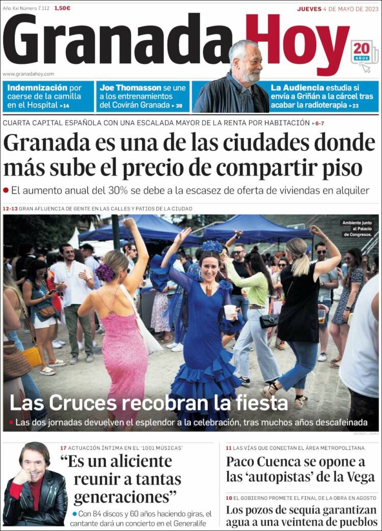 Portada de Granada Hoy (España)