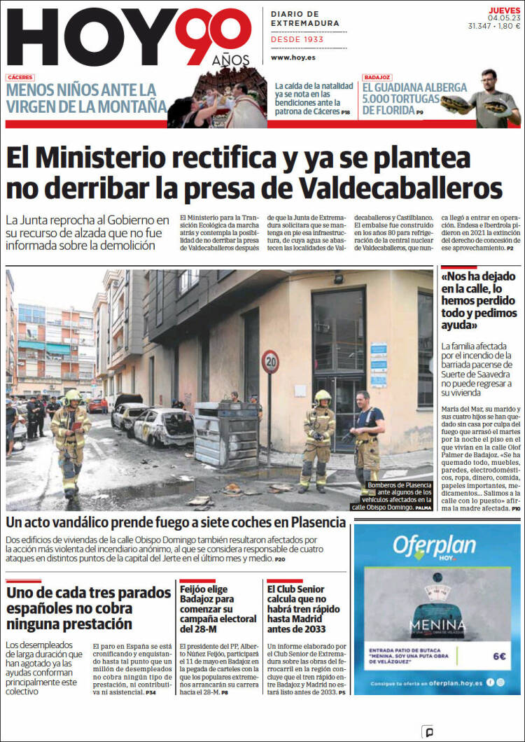 Portada de Hoy - Badajoz (España)