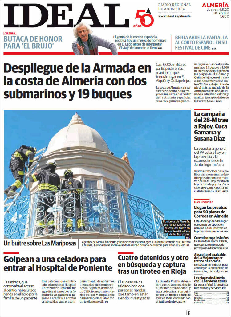 Portada de Ideal Almeria (España)
