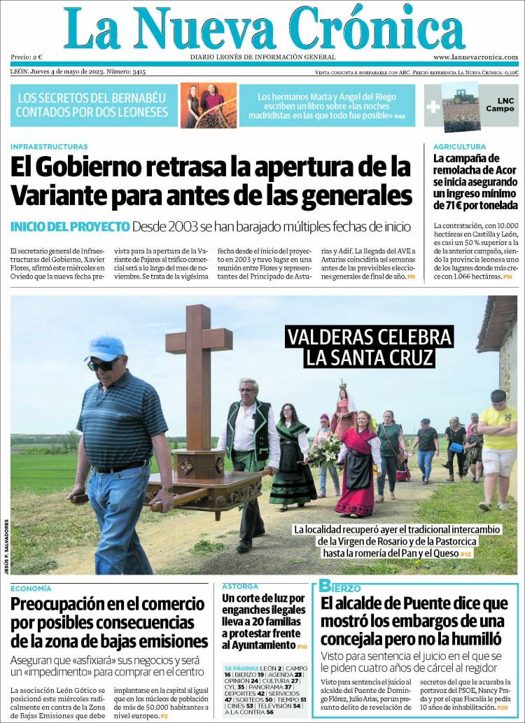 Portada de La Nueva Crónica (España)