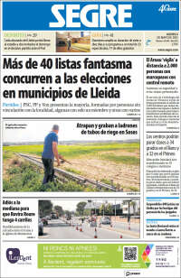Portada de Segre  (España)