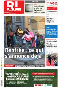 Portada de Le Republicain Lorrain (Francia)