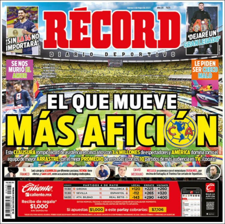 Portada de Record (México)