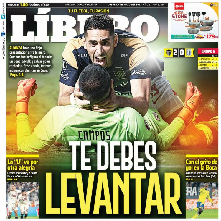 Portada de Líbero (Perú)