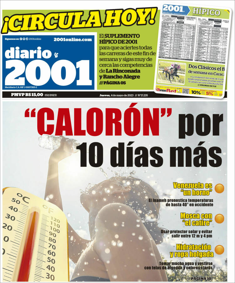 Portada de 2001 - Dosmiluno (Venezuela)