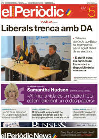 Portada de El Periòdic d'Andorra (Andorre)