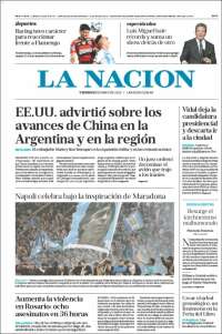 Portada de La Nación (Argentine)