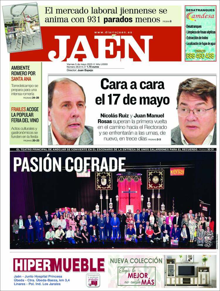Portada de Diario Jaén (España)
